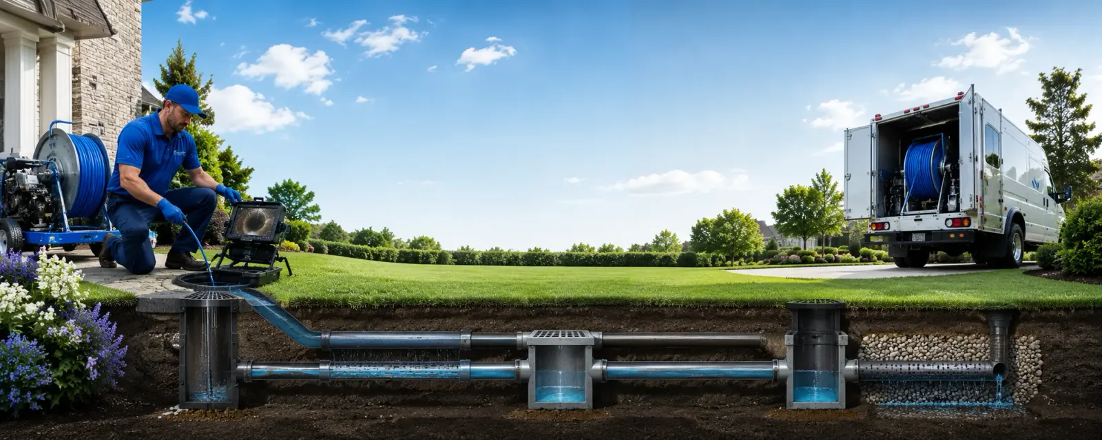 Outdoor drain cleaning information for Cobalt, CT